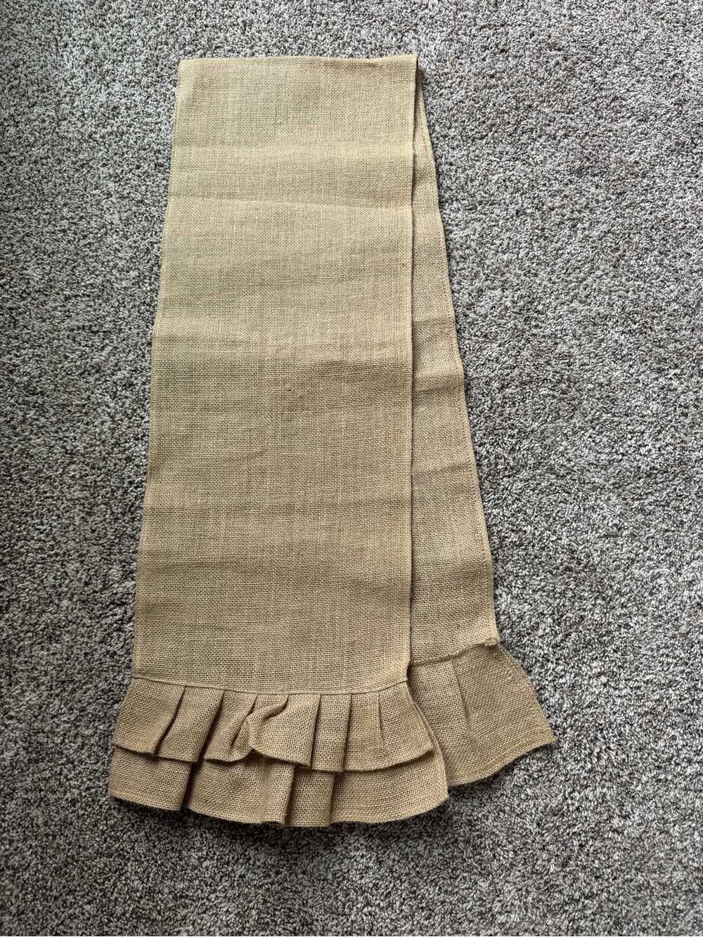 Burlap Jute Table Runner 12” x 72” Ruffled Rustic Farmhouse Michaels Natural